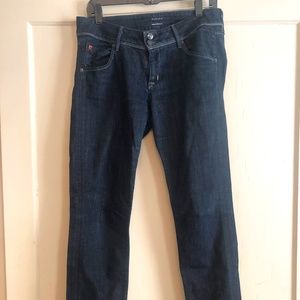 Hudson straight legged Jeans, made in USA, dark blue, vintage, size 30
